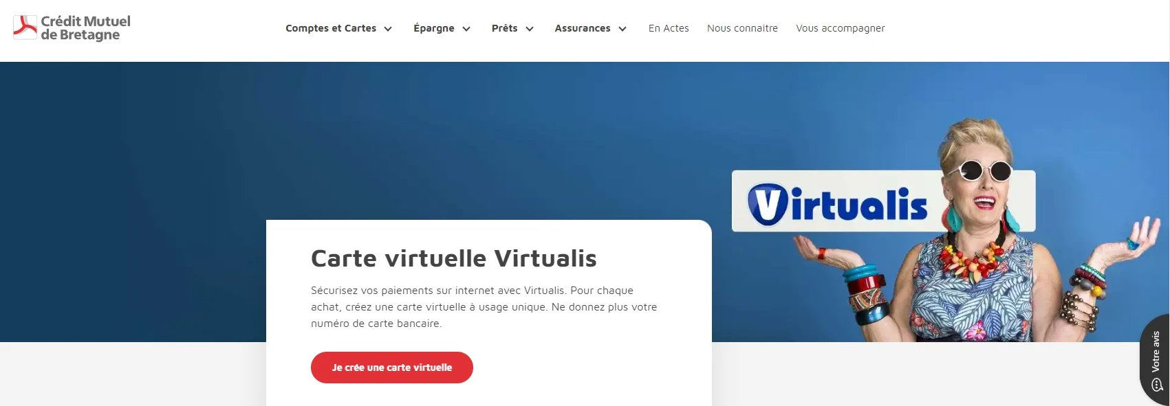 Carte virtuelle de paiement Virtualis